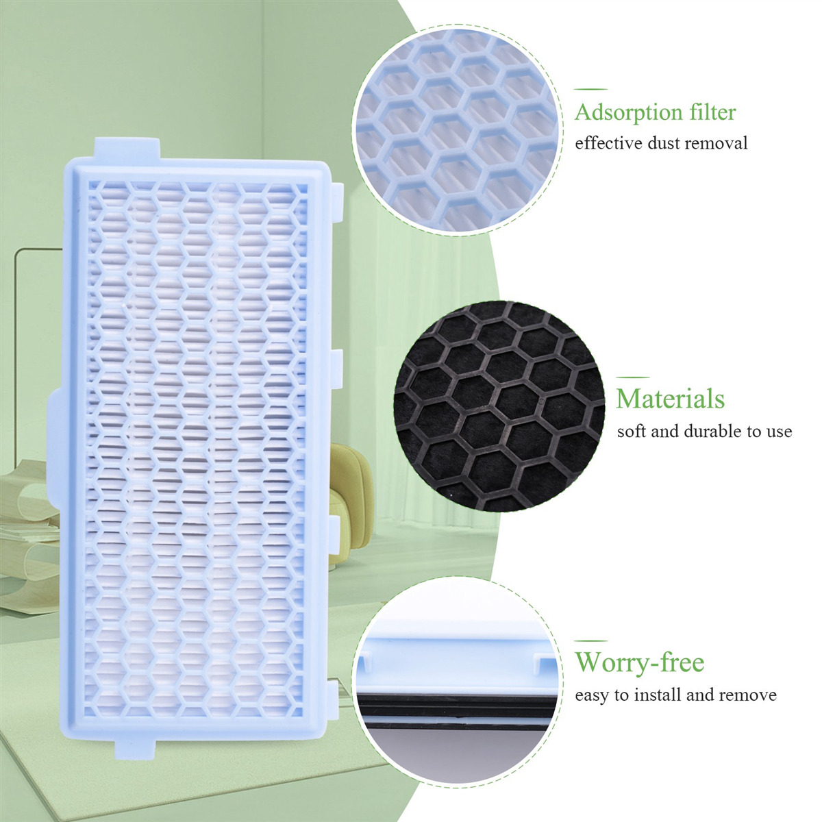 Replacement for -HA 50 HEPA Air Clean Filters for S4, S5, S6, S8, S4000, S5000,Vacuum Cleaner Accessories